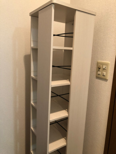 お取引中　回転する本棚　白
