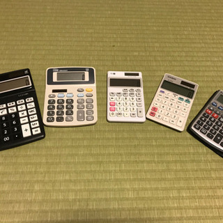 中古 電卓 5個セット