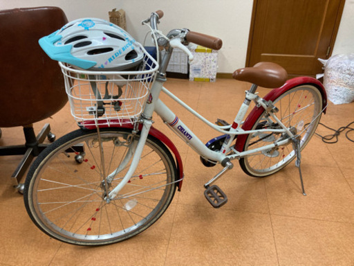 【引渡し予定者決まりました】★子供用自転車　22インチ　★ヘルメットとセット