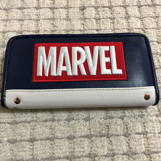 新品‼️ロゴ 長財布 「MARVEL」 長財布　ネイビー✖️ホワイト