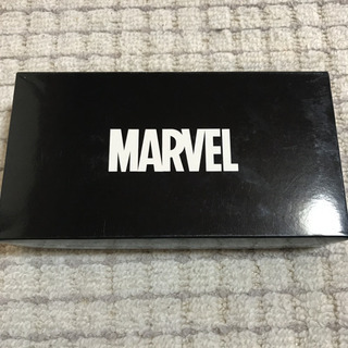 新品‼️ロゴ 長財布 「MARVEL」 長財布　ネイビー✖️ホワイトの画像