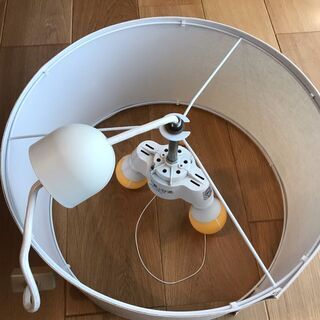 ペンダントライト（布張り）（直径約41cm）LEDライト付