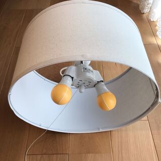 ペンダントライト（布張り）（直径約41cm）LEDライト付の画像