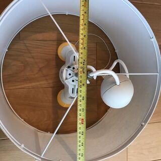 ペンダントライト（布張り）（直径約41cm）LEDライト付の画像