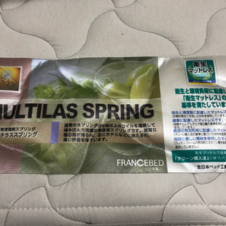 フランスベット製　セミダブルベッド 【マットレス付き】の画像