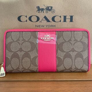 COACH 新品 正規品 　長財布　ピンク