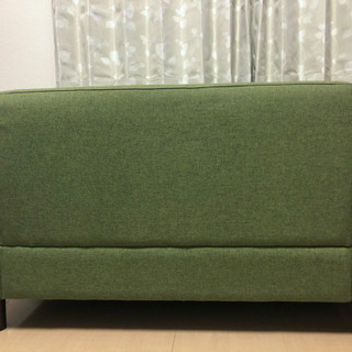 【あげます】ソファ 2人掛けソファ ローソファ グリーンの画像