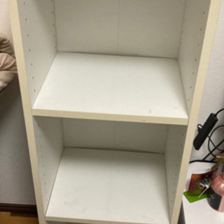 カラーボックス　三段　ホワイト　2つの画像