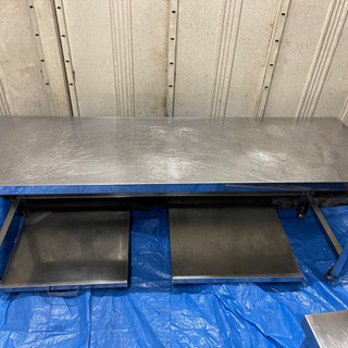 厨房　調理台　作業台セットの画像