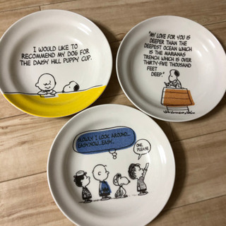 スヌーピー食器と箸のセットの画像