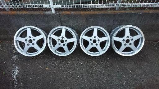 リム径16インチ、リム幅7インチ、5H、PCD114.3、インセット+50mm メーカー不明アルミホイール