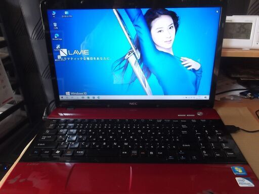 20　NEC　赤ノートパソコン　新品SSD240GB