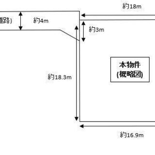 津市半田売土地！建築条件なし！土地面積約100坪！ − 三重県
