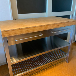 IKEA イケアステンレス 作業台の画像