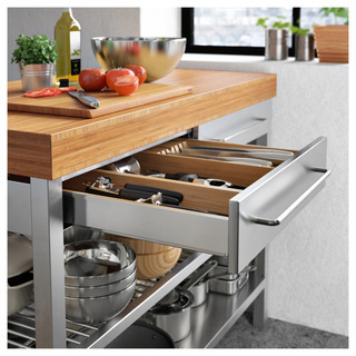 IKEA イケアステンレス 作業台の画像