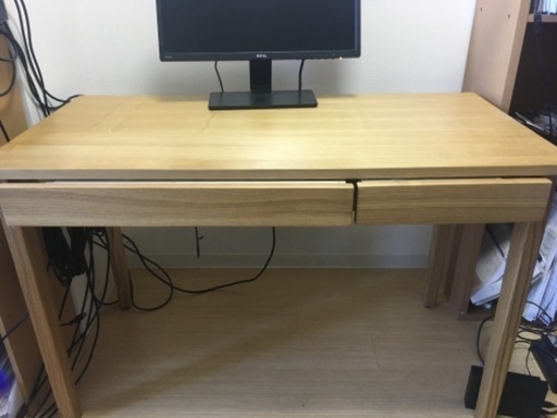 【無印良品】タモ材デスク　美品です