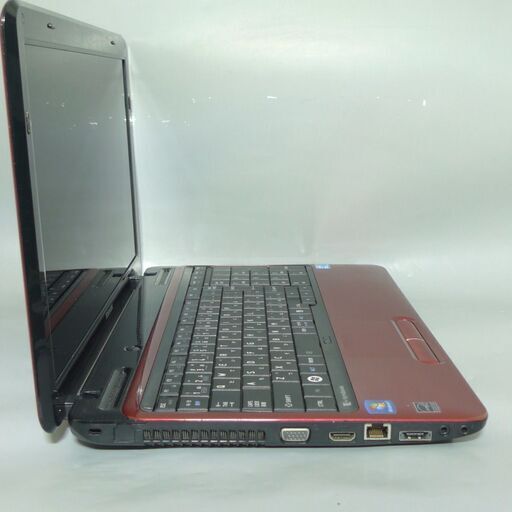 送料無料 新品SSD240GB 1台限定 ノートパソコン 中古良品 15.6型 Toshiba EX/66MRD Core i5 4GB BD-RE 無線 Windows10 LibreOffice レッド