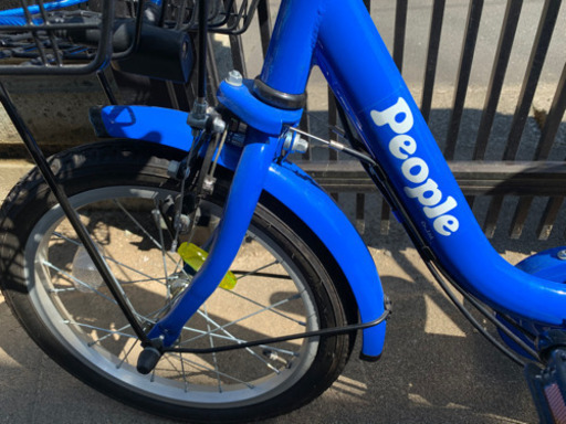 people 16インチ　自転車　ブルー