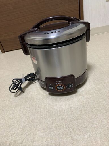 【030337】♦炊飯器(都市ガス用)♦リンナイ♦RR-030VM♦15年式♦