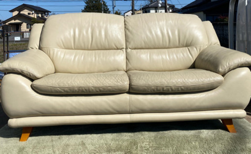 大塚家具　レザーソファ　2.5人掛け