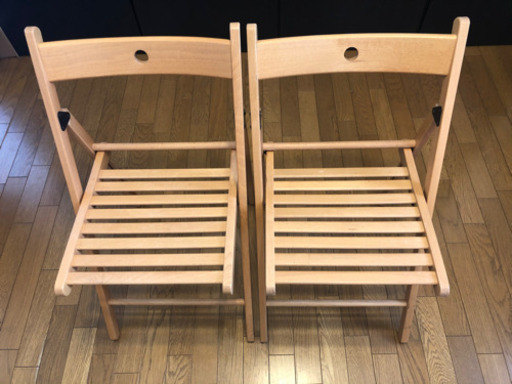 IKEA TERJE 折り畳みイス 2脚セット
