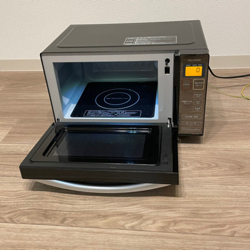 【早いもの勝ち！】アイリスオーヤマ 電子レンジ 18L フラットテーブル ミラーガラス 50Hz（東日本）IMB-FM18-5 ブラック