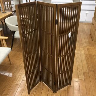 【トレファク鶴ヶ島店】秋田杉　3曲格子スクリーン
