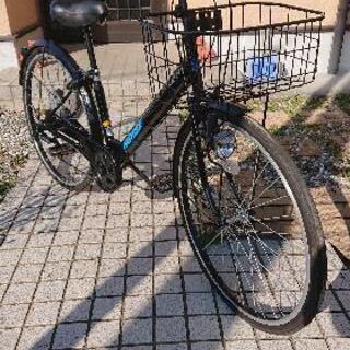 自転車  26インチ  SHIMANO6段変速   黒  美品で...