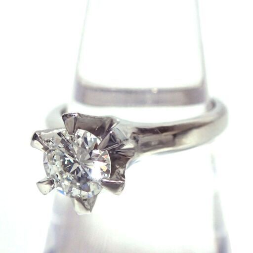 E409 Pt900 ダイヤ 1.12ct 指輪 リング 8.1g 鑑定書付き