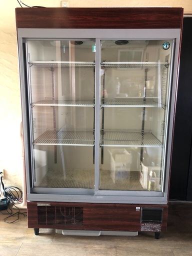 リーチイン冷蔵ショーケース　ホシザキ　RSC-120C-B 781L　厨房　業務用　木目調  照明付き