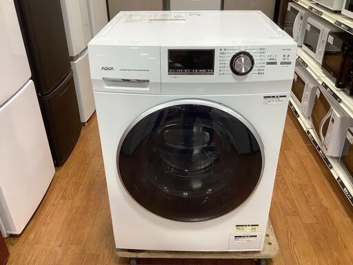 安心の6ヶ月間動作保証付！2017年製AQUAのドラム式洗濯機！