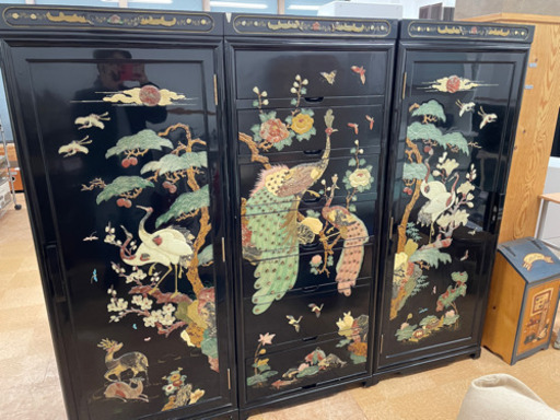 【過去最強レベル！】豪華 家具 タンス 収納 装飾 黒