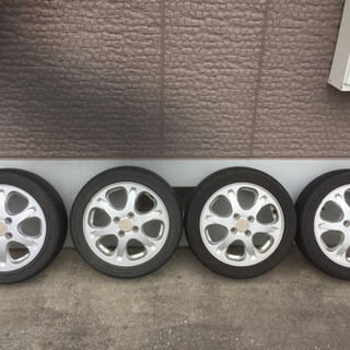 ★スバルＲ１純正ホイール・１５×４.５Ｊ＋４５・１6５／５５Ｒ１５☆４本セット・美品！★ 