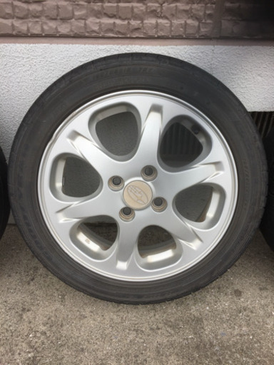 ★スバルＲ１純正ホイール・１５×４.５Ｊ＋４５・１6５／５５Ｒ１５☆４本セット・美品！★ 