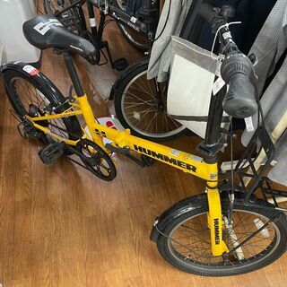 ハマー 折りたたみ自転車 20インチ イエロー