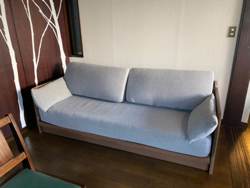 【引越し処分】ニトリのベッドソファ　ミドルブラウン　使用期間1年未満　引渡日時によっては2万円に価格ダウン！