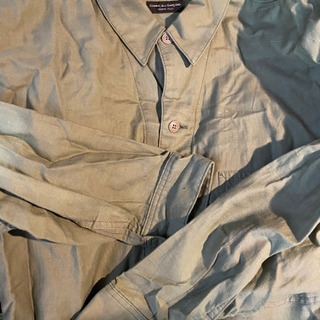 コムデギャルソン オム プリュス　COMME des GARCONS HOMME PLUS シャツ　モスグリーン　Lサイズの画像