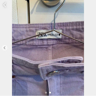 zara 紫　フレアデニムの画像