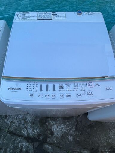 ■都内近郊無料で配送、設置いたします■2018年製　風乾燥付き洗濯機　ハイセンス　HW-G55A-W　5.5キロ■HI02