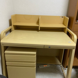 学習机　高96×幅100×奥行70 サイドチェスト付き