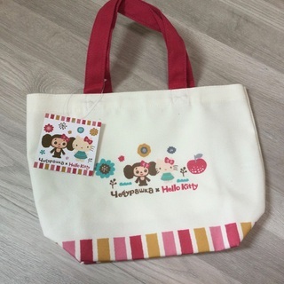 【新品未使用】チェブラーシカ　キティちゃん　コラボ手提げの画像