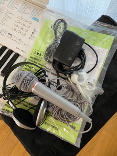 受け渡し予定　カシオ　LK223 スタンド、チェア、マイク、ヘッドホン　セット