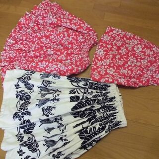 子供用★フラ用パウスカートとブラウス
