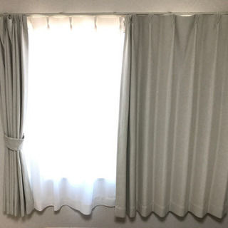 【お譲り先決まりました】カーテン　レース付き　4枚セット　140...