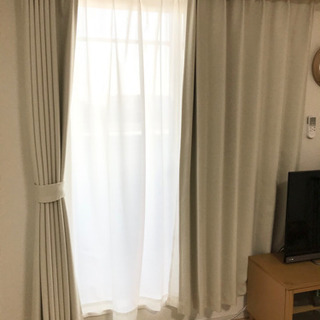 【お譲り先決まりました】カーテン　レース付き　4枚セット　140...