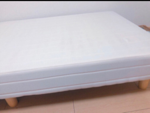 再出品　脚付きマットレスベッド　シングル