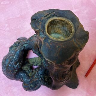 ☆アンティーク・屋久杉?工芸品・高さ30㎝×横35㎝・天然木