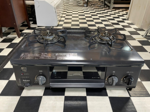 【リサイクルショップ八光　田上店　安心の3か月保証　配達・設置OK】パロマ　S37KLLP　ガステーブルコンロ　左強火　LPガス
