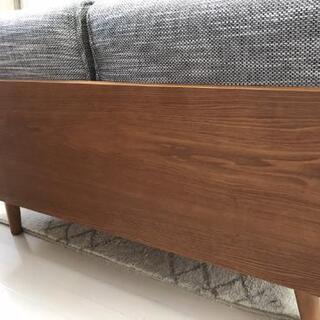 取引終了】UNICO ALBERO カバーリングソファ 2シーター オットマン付