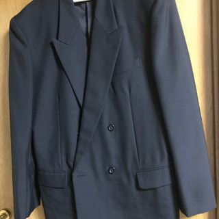 （お取り引き済み）紳士 黒 ダブル礼服 ウール100% 1回着用